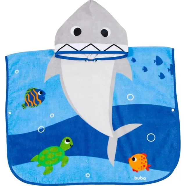 Toalha poncho tubarão Buba – 17068